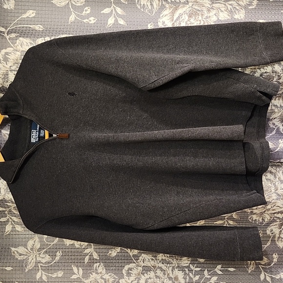 Polo Ralph Lauren | Pony Logo Dark Gray 1/4 Zip Pullover Cotton Sweater Mens XL - Picture 2 of 13